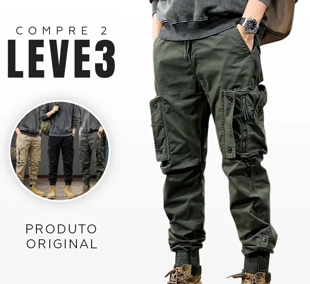 [Leve 3 Pague 2] Calça Masculina Titan em RipStop e Poliéster (Força e Poder em Movimento!)